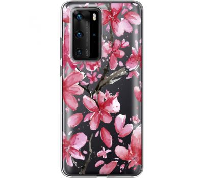 Силіконовий чохол BoxFace Huawei P40 Pro Pink Magnolia (39751-cc37)