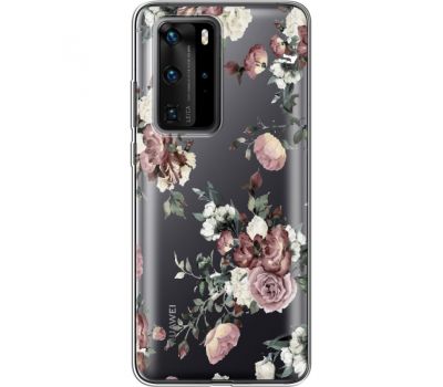 Силіконовий чохол BoxFace Huawei P40 Pro Roses (39751-cc41)