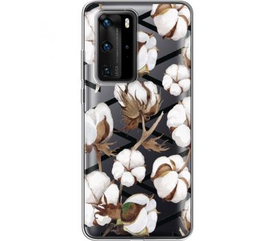 Силіконовий чохол BoxFace Huawei P40 Pro Cotton flowers (39751-cc50)