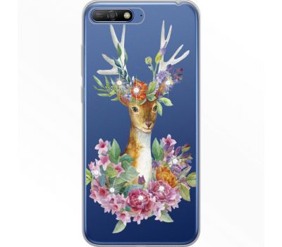 Силіконовий чохол BoxFace Huawei Y6 2018 Deer with flowers (934967-rs5)