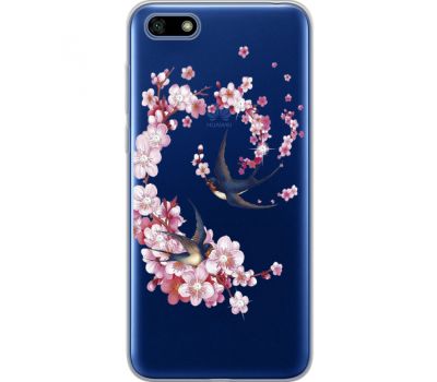 Силіконовий чохол BoxFace Huawei Y5 2018 Swallows and Bloom (934965-rs4)