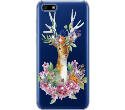 Силіконовий чохол BoxFace Huawei Y5 2018 Deer with flowers (934965-rs5)