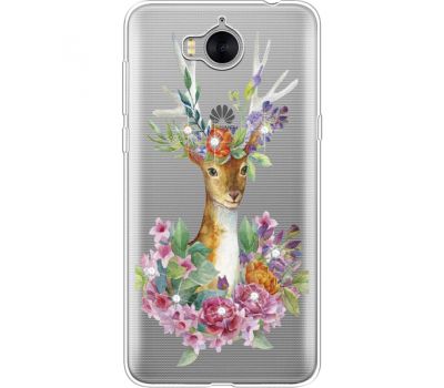Силіконовий чохол BoxFace Huawei Y5 2017 Deer with flowers (935638-rs5)