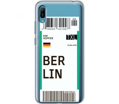 Силіконовий чохол BoxFace Huawei Y6 2019 Ticket Berrlin (36452-cc80)