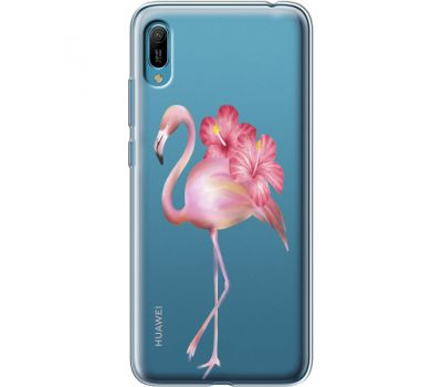 Силіконовий чохол BoxFace Huawei Y6 2019 Floral Flamingo (36452-cc12)