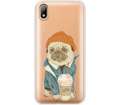 Силіконовий чохол BoxFace Huawei Y5 2019 Dog Coffeeman (37077-cc70)