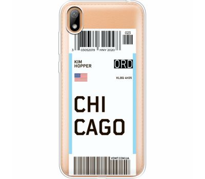 Силіконовий чохол BoxFace Huawei Y5 2019 Ticket Chicago (37077-cc82)