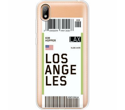 Силіконовий чохол BoxFace Huawei Y5 2019 Ticket Los Angeles (37077-cc85)