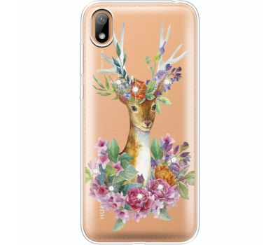 Силіконовий чохол BoxFace Huawei Y5 2019 Deer with flowers (937077-rs5)