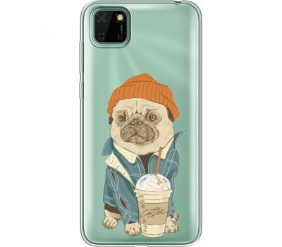 Силіконовий чохол BoxFace Huawei Y5p Dog Coffeeman (40025-cc70)