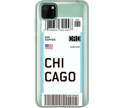 Силіконовий чохол BoxFace Huawei Y5p Ticket Chicago (40025-cc82)