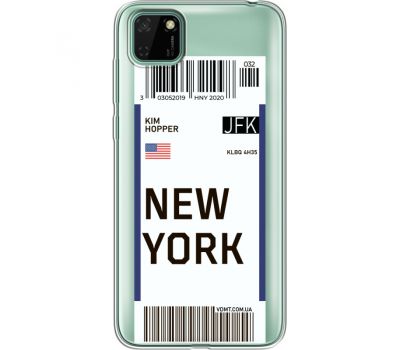 Силіконовий чохол BoxFace Huawei Y5p Ticket New York (40025-cc84)