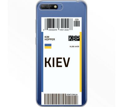 Силіконовий чохол BoxFace Huawei Y6 2018 Ticket Kiev (34967-cc88)