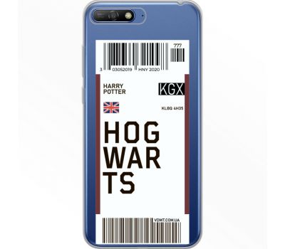 Силіконовий чохол BoxFace Huawei Y6 2018 Ticket Hogwarts (34967-cc91)