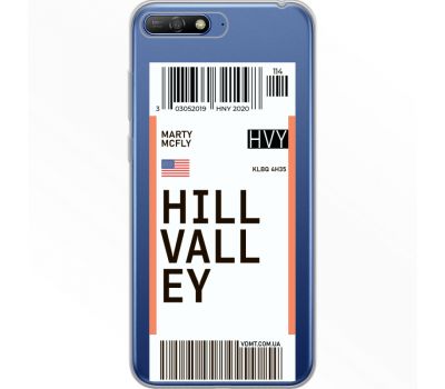 Силіконовий чохол BoxFace Huawei Y6 2018 Ticket Hill Valley (34967-cc94)