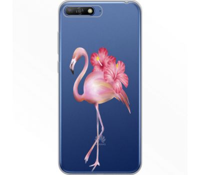 Силіконовий чохол BoxFace Huawei Y6 2018 Floral Flamingo (34967-cc12)