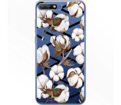 Силіконовий чохол BoxFace Huawei Y6 2018 Cotton flowers (34967-cc50)