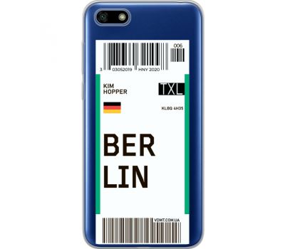 Силіконовий чохол BoxFace Huawei Y5 2018 Ticket Berrlin (34965-cc80)
