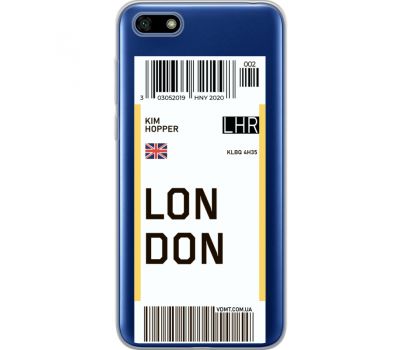 Силіконовий чохол BoxFace Huawei Y5 2018 Ticket London (34965-cc83)