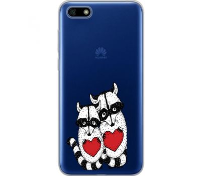 Силіконовий чохол BoxFace Huawei Y5 2018 Raccoons in love (34965-cc29)