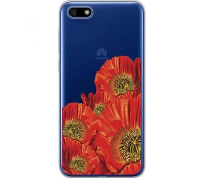 Силіконовий чохол BoxFace Huawei Y5 2018 Red Poppies (34965-cc44)