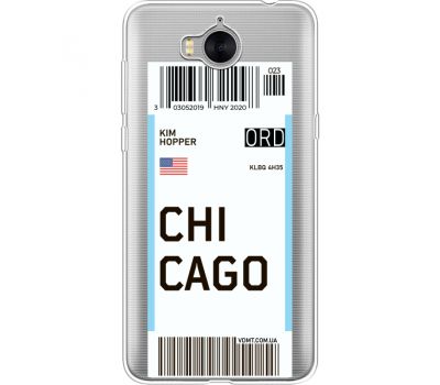 Силіконовий чохол BoxFace Huawei Y5 2017 Ticket Chicago (35638-cc82)