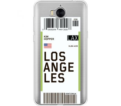 Силіконовий чохол BoxFace Huawei Y5 2017 Ticket Los Angeles (35638-cc85)