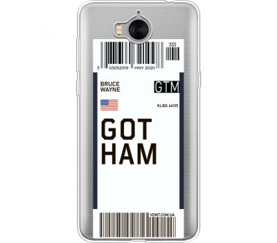 Силіконовий чохол BoxFace Huawei Y5 2017 Ticket Gotham (35638-cc92)