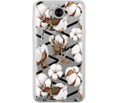 Силіконовий чохол BoxFace Huawei Y5 2017 Cotton flowers (35638-cc50)
