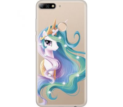 Силіконовий чохол BoxFace Huawei Y7 Prime 2018 Unicorn Queen (934966-rs3)