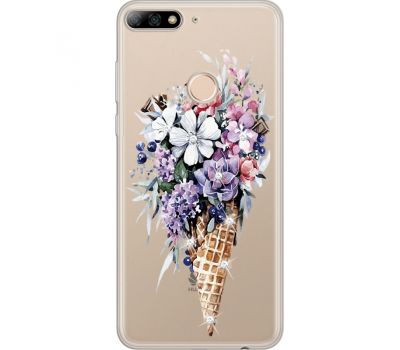 Силіконовий чохол BoxFace Huawei Y7 Prime 2018 Ice Cream Flowers (934966-rs17)