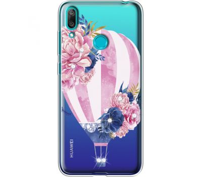 Силіконовий чохол BoxFace Huawei Y7 2019 Pink Air Baloon (936046-rs6)