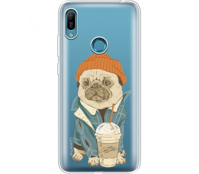 Силіконовий чохол BoxFace Huawei Y6 Prime 2019 Dog Coffeeman (36649-cc70)