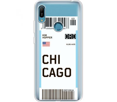 Силіконовий чохол BoxFace Huawei Y6 Prime 2019 Ticket Chicago (36649-cc82)