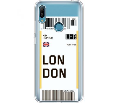 Силіконовий чохол BoxFace Huawei Y6 Prime 2019 Ticket London (36649-cc83)