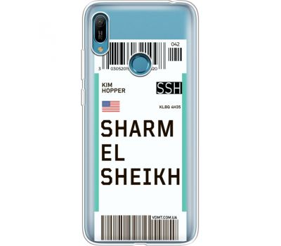 Силіконовий чохол BoxFace Huawei Y6 Prime 2019 Ticket Sharmel Sheikh (36649-cc90)