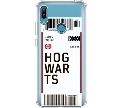 Силіконовий чохол BoxFace Huawei Y6 Prime 2019 Ticket Hogwarts (36649-cc91)