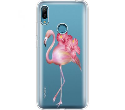 Силіконовий чохол BoxFace Huawei Y6 Prime 2019 Floral Flamingo (36649-cc12)