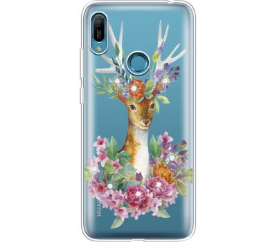 Силіконовий чохол BoxFace Huawei Y6 Prime 2019 Deer with flowers (936649-rs5)