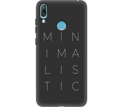 Силіконовий чохол BoxFace Huawei Y7 2019 Minimalistic (37011-bk59)