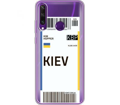 Силіконовий чохол BoxFace Huawei Y6p Ticket Kiev (40018-cc88)