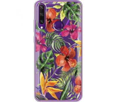Силіконовий чохол BoxFace Huawei Y6p Tropical Flowers (40018-cc43)