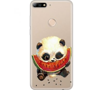 Силіконовий чохол BoxFace Huawei Y7 Prime 2018 Little Panda (34966-cc21)