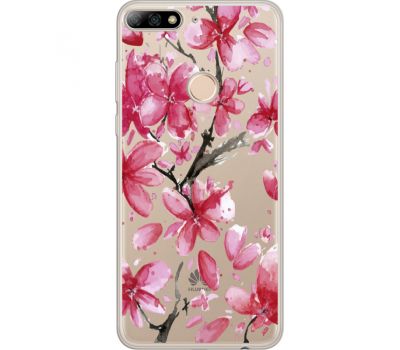 Силіконовий чохол BoxFace Huawei Y7 Prime 2018 Pink Magnolia (34966-cc37)