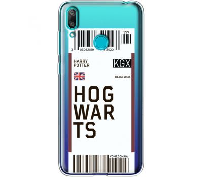 Силіконовий чохол BoxFace Huawei Y7 2019 Ticket Hogwarts (36046-cc91)