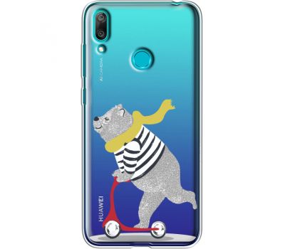 Силіконовий чохол BoxFace Huawei Y7 2019 Happy Bear (36046-cc10)
