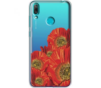 Силіконовий чохол BoxFace Huawei Y7 2019 Red Poppies (36046-cc44)