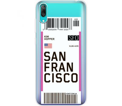 Силіконовий чохол BoxFace Huawei Y7 Pro 2019 Ticket  San Francisco (36681-cc79)