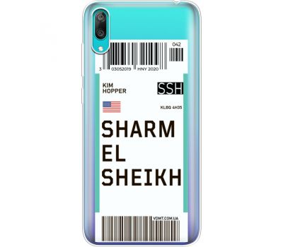 Силіконовий чохол BoxFace Huawei Y7 Pro 2019 Ticket Sharmel Sheikh (36681-cc90)