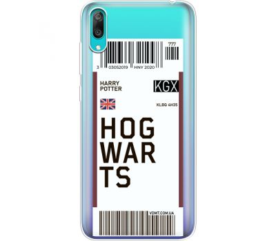 Силіконовий чохол BoxFace Huawei Y7 Pro 2019 Ticket Hogwarts (36681-cc91)
